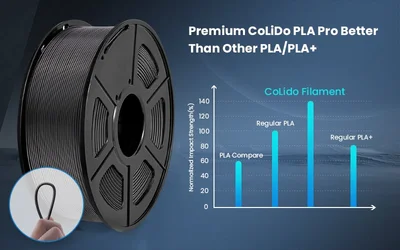Филамент за 3D принтер, PLA+, 1.75 mm, 1 kg, зелен