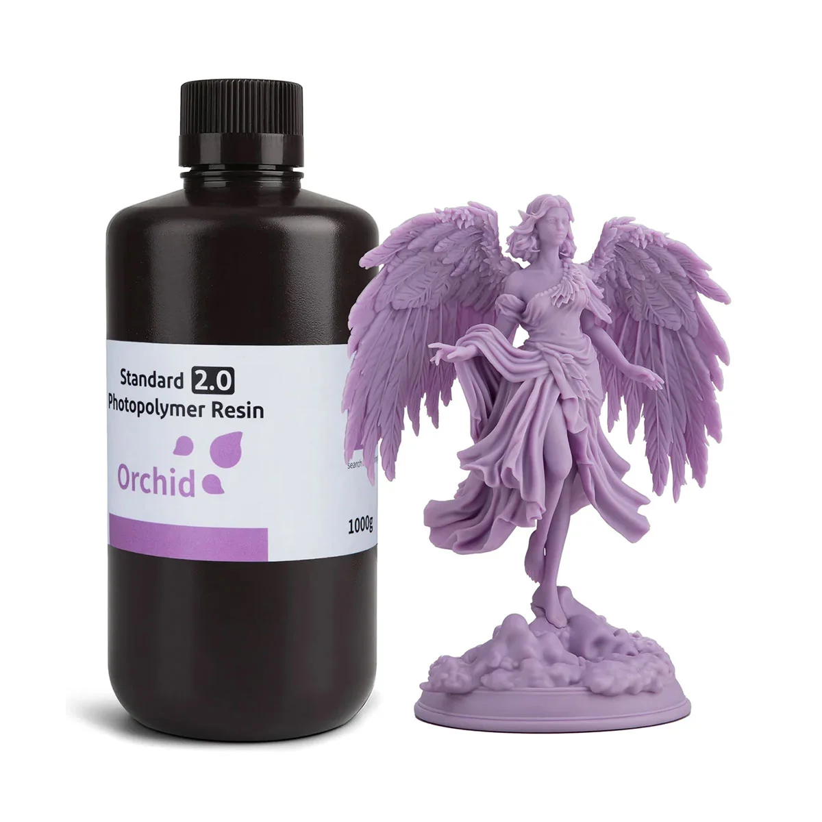 Смола за 3D принтер Elegoo Resin 2.0, 1 kg, среднолилаво-синя