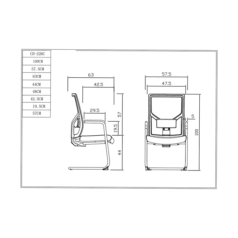 Посетителски стол RFG Snow M, дамаска и меш, до 120 kg, зелена седалка, зелена облегалка