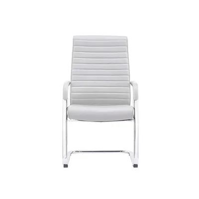 Посетителски стол RFG Bright M, екокожа, до 130 kg, бял