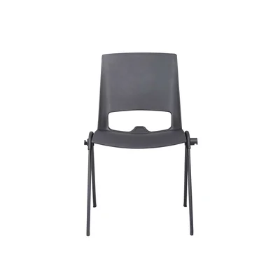 Посетителски стол RFG Sweet Black, полипропилен, до 120 kg, черен, 4 броя в комплект