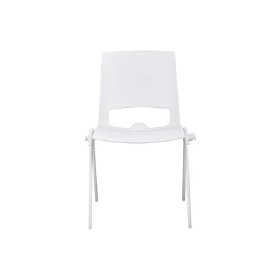 Посетителски стол RFG Sweet White, полипропилен, до 120 kg, бял, 4 броя в комплект