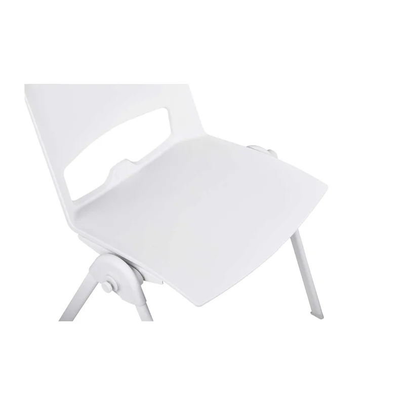 Посетителски стол RFG Sweet White, полипропилен, до 120 kg, бял, 4 броя в комплект