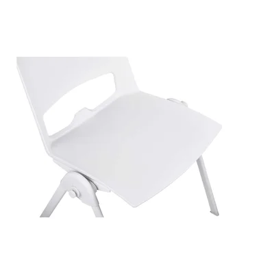Посетителски стол RFG Sweet White, полипропилен, до 120 kg, бял, 4 броя в комплект