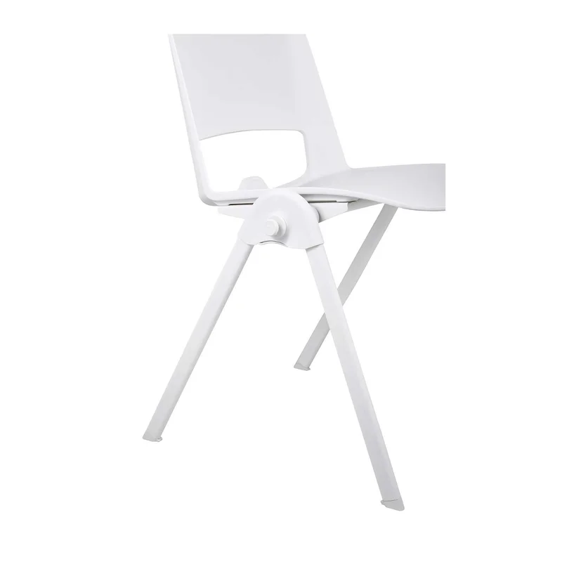 Посетителски стол RFG Sweet White, полипропилен, до 120 kg, бял, 4 броя в комплект