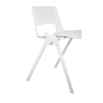 Посетителски стол RFG Sweet White, полипропилен, до 120 kg, бял, 4 броя в комплект