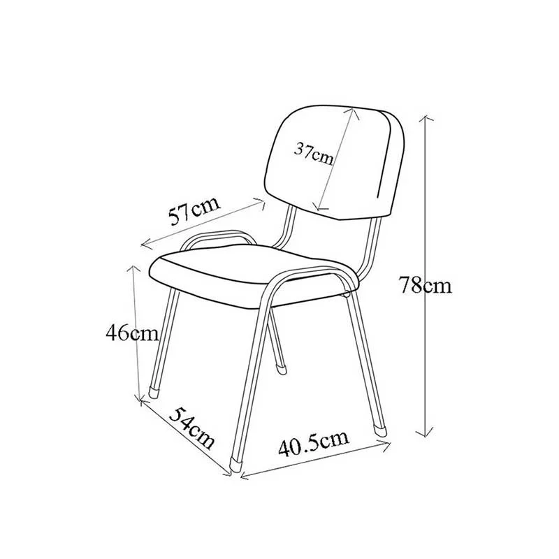 Посетителски стол Iso Iron Black, екокожа, метална основа, до 120 kg, син, 5 броя в комплект