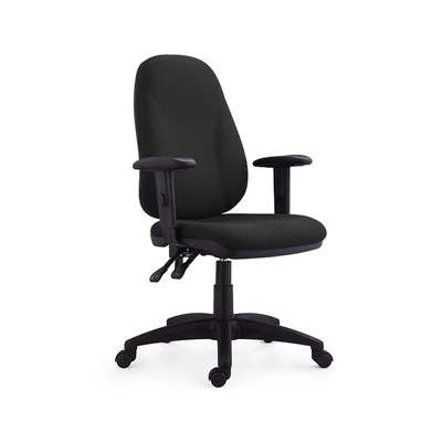 Офис стол RFG Bristol, текстил, Ergon 2l механизъм, до 130 kg, черен