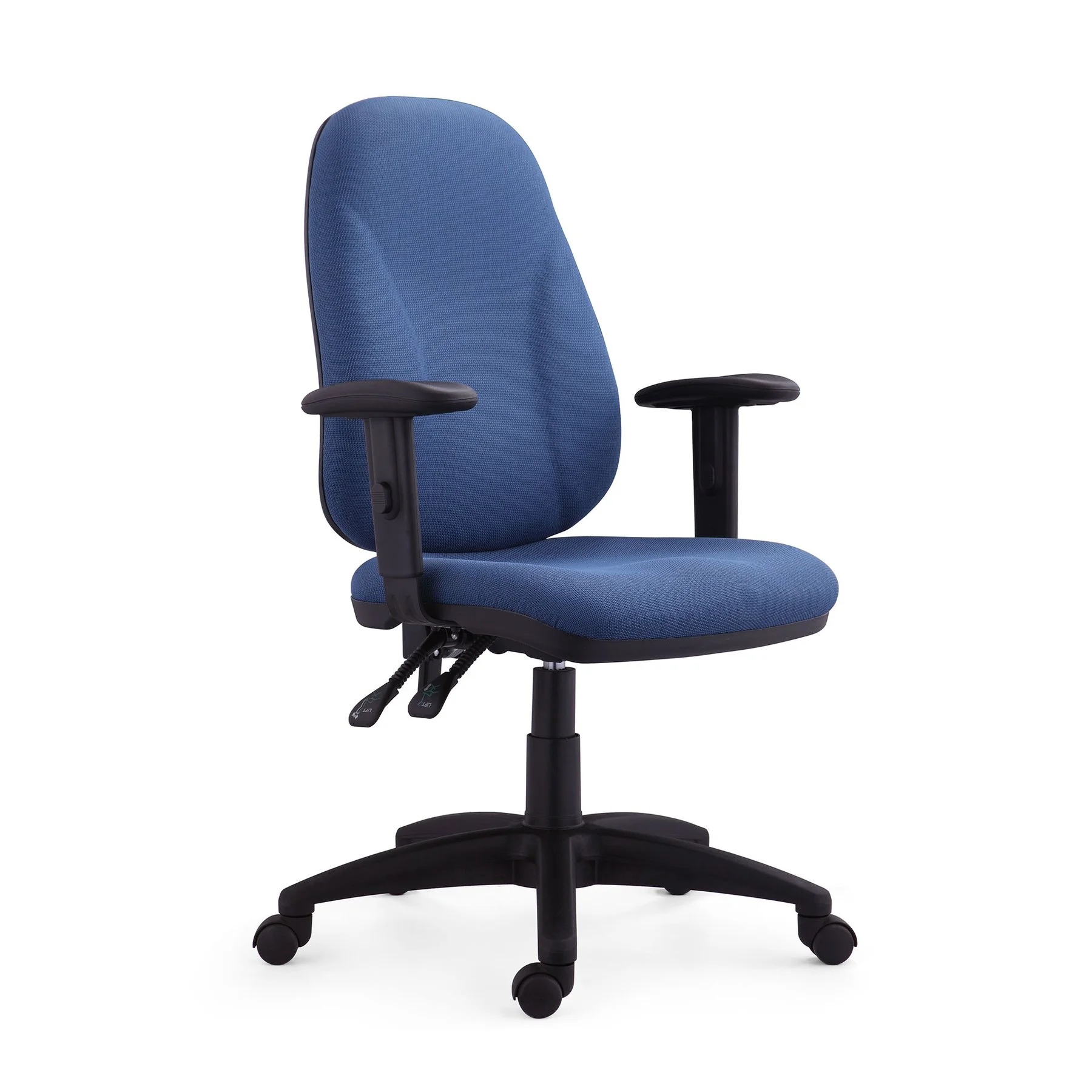 Офис стол RFG Bristol, текстил, Ergon 2l механизъм, до 130 kg, син