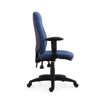 Офис стол RFG Bristol, текстил, Ergon 2l механизъм, до 130 kg, син