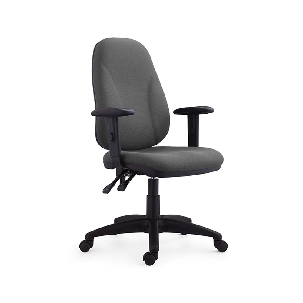 Офис стол RFG Bristol, текстил, Ergon 2l механизъм, до 130 kg, сив
