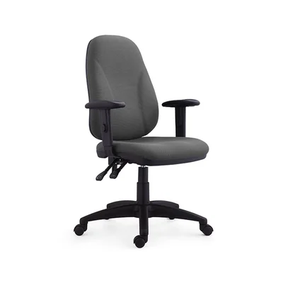 Офис стол RFG Bristol, текстил, Ergon 2l механизъм, до 130 kg, сив