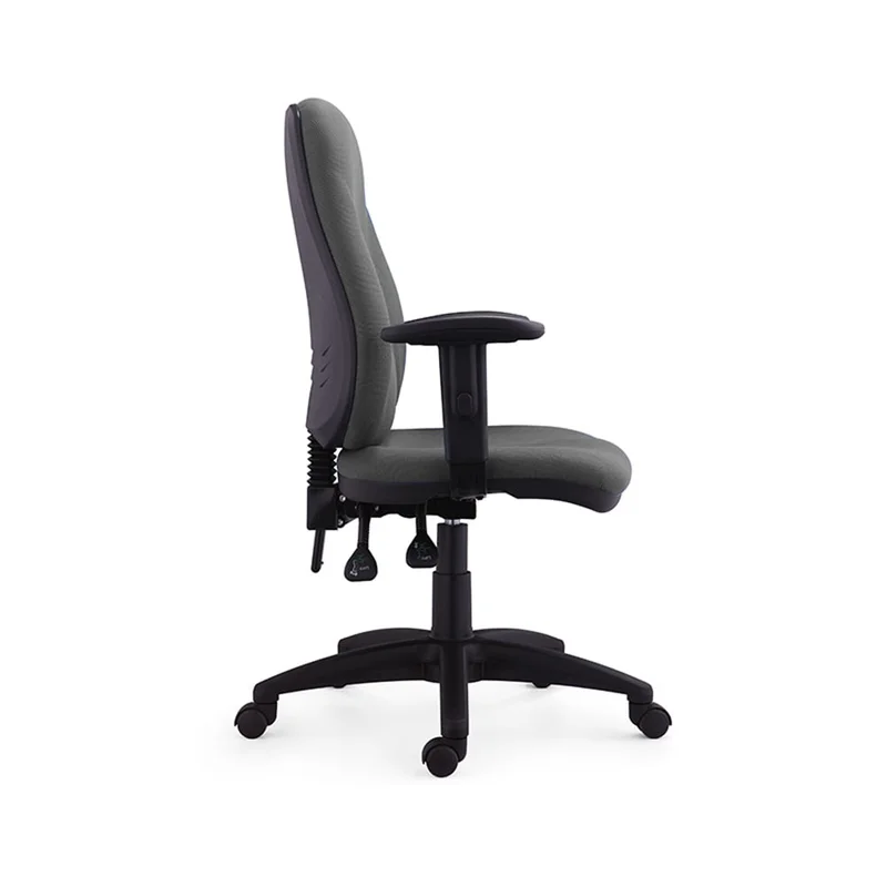 Офис стол RFG Bristol, текстил, Ergon 2l механизъм, до 130 kg, сив