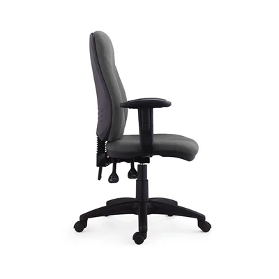Офис стол RFG Bristol, текстил, Ergon 2l механизъм, до 130 kg, сив