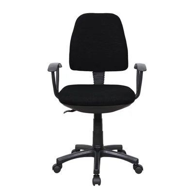 Офис стол Work@Smart, текстил, до 120 kg, черен