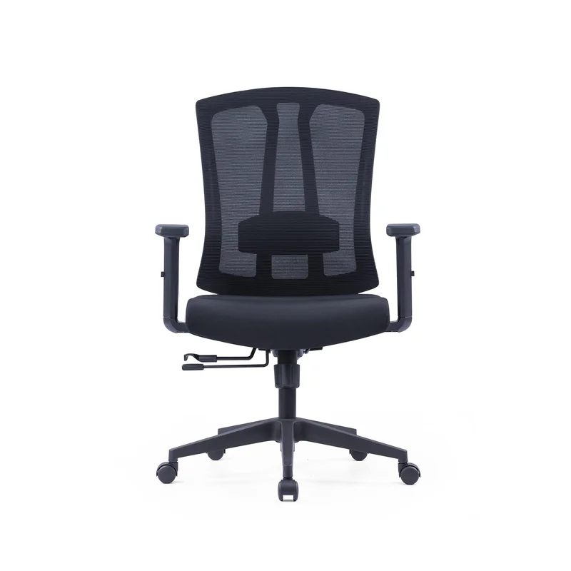 Ергономичен офис стол RFG Primo W, дамаска и меш, Multi-function механизъм, до 130 kg, черен