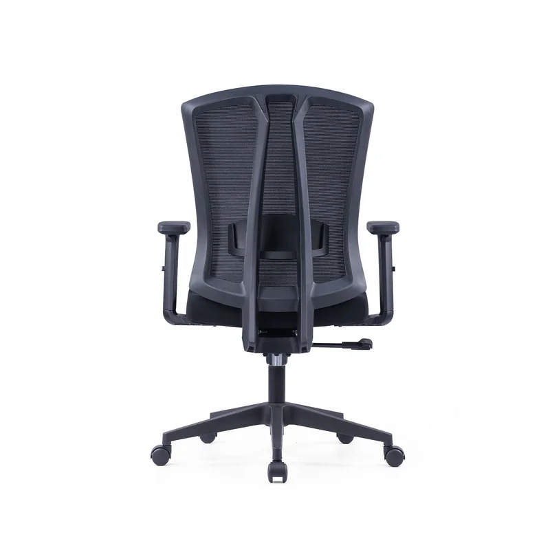 Ергономичен офис стол RFG Primo W, дамаска и меш, Multi-function механизъм, до 130 kg, черен