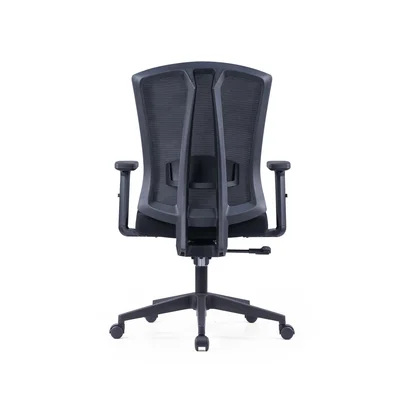 Ергономичен офис стол RFG Primo W, дамаска и меш, Multi-function механизъм, до 130 kg, черен