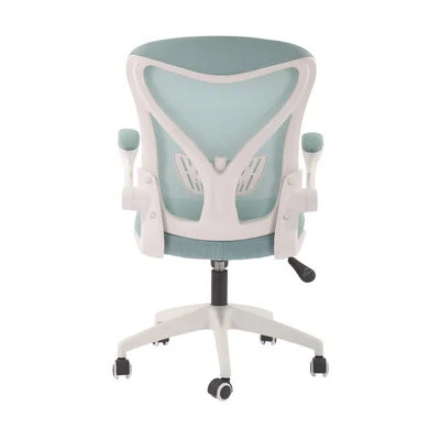 Офис стол RFG Jolly White W, дамаска и меш, Tilt механизъм, до 120 kg, син