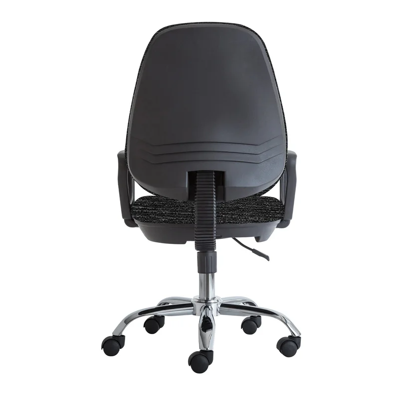 Ергономичен стол RFG Presto Chrome, текстил, до 130 kg, сив меланж