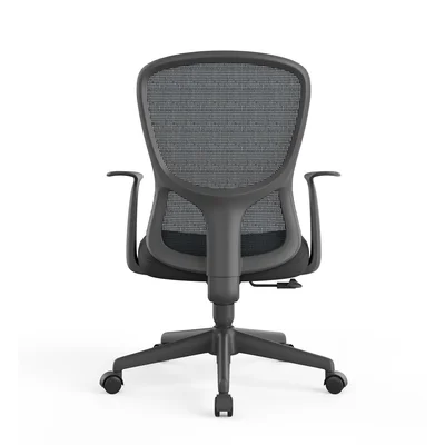 Офис стол RFG Smarter W, дамаска и меш, до 120 kg, черна седалка, тъмносиня облегалка