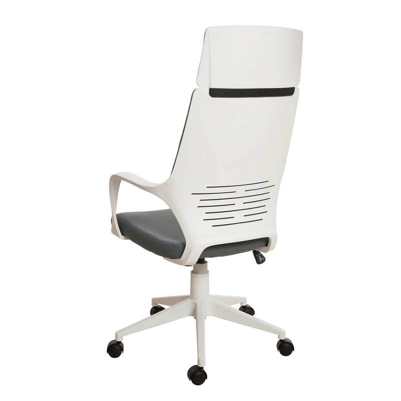 Директорски стол Force White, текстил, Tilt механизъм, до 120 kg, сив
