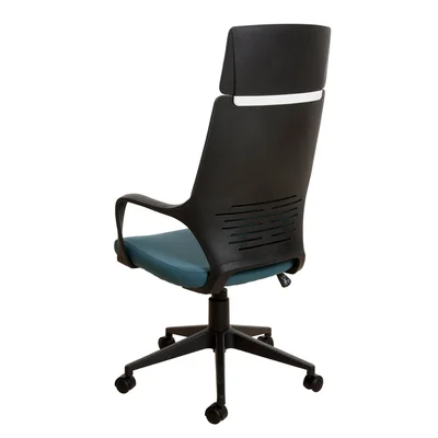 Директорски стол Force Black, текстил, Tilt механизъм, до 120 kg, тъмна мента