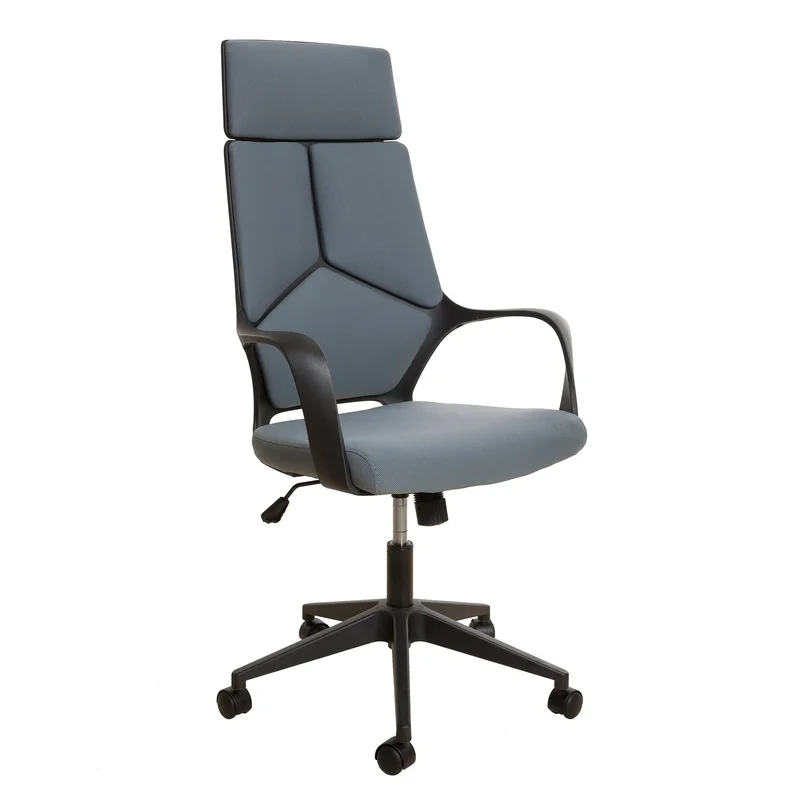 Директорски стол Force Black, текстил, Tilt механизъм, до 120 kg, сив