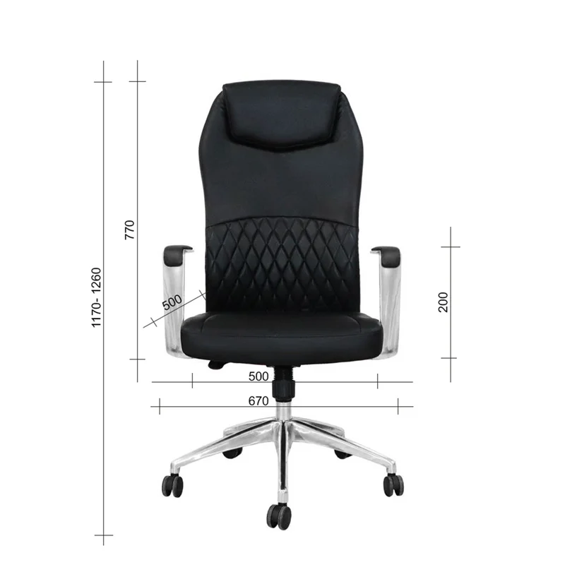 Директорски стол RFG CRONO HB, екокожа, до 150 kg, черен