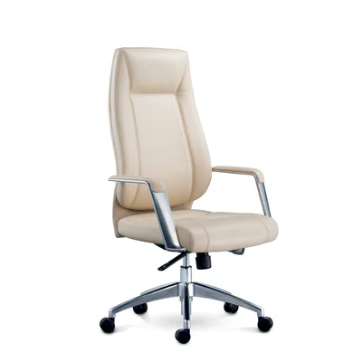 Директорски стол RFG VINCI HB, екокожа, до 150 kg, бежов
