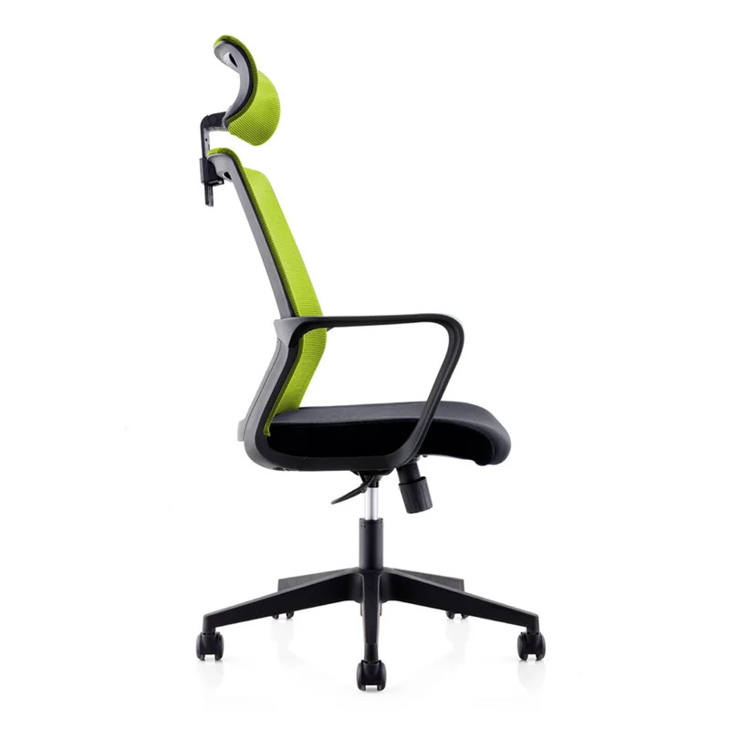 Директорски стол RFG Smart HB, дамаска и меш, Tilt механизъм, до 120 kg, черна седалка, зелена облегалка