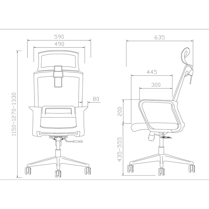 Директорски стол RFG Smart HB, дамаска и меш, Tilt механизъм, до 120 kg, тъмносиня седалка, сива облегалка