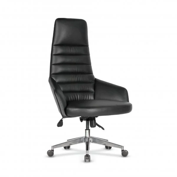 Директорски стол RFG Kara 20 HB, екокожа, Synchronous механизъм, до 120 kg, черен