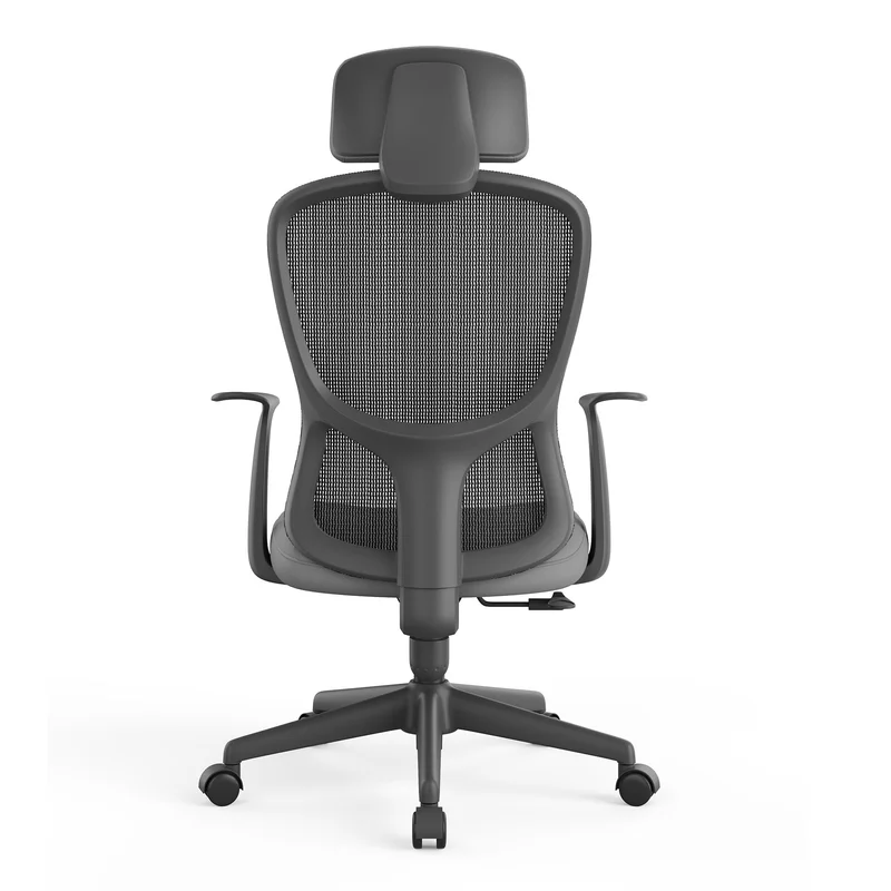 Директорски стол RFG Smarter HB, дамаска и меш, до 120 kg, сива седалка, сива облегалка