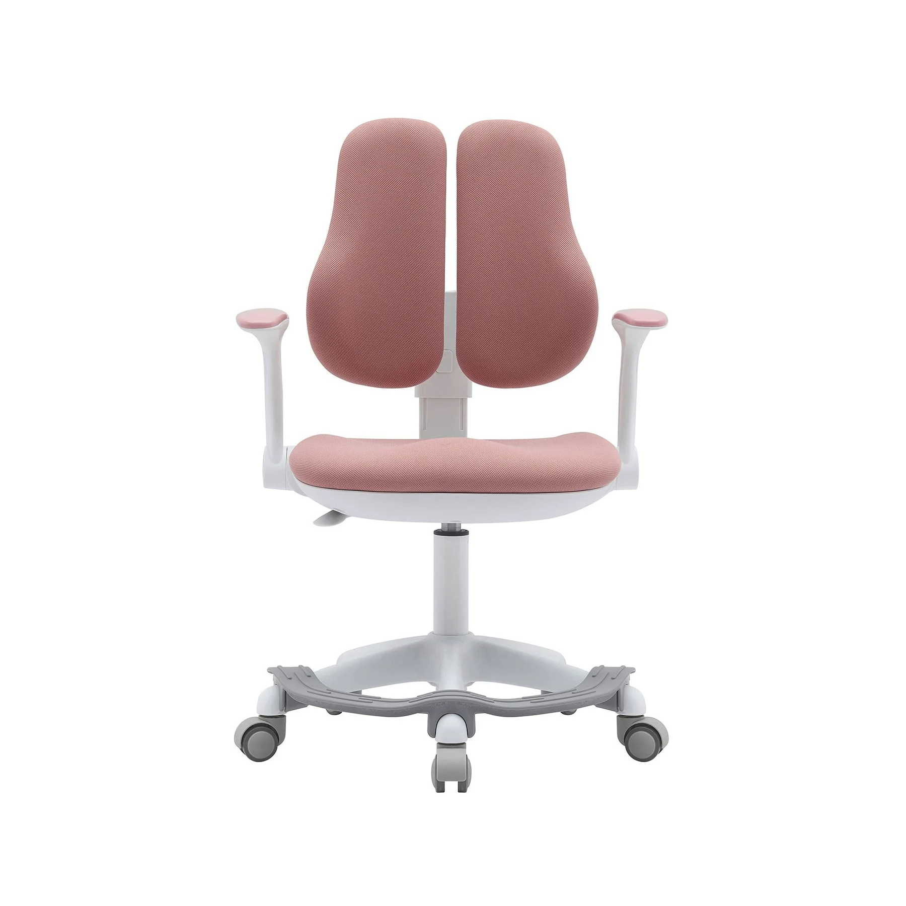 Детски стол RFG Ergo Cute White, текстил, до 100 kg, розов