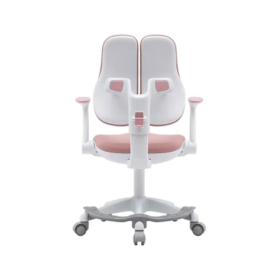 Детски стол RFG Ergo Cute White, текстил, до 100 kg, розов