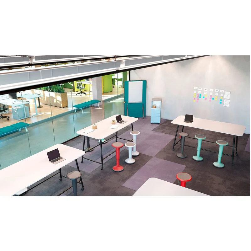 Табуретка Interstuhl Up 100U, кръгла, черна