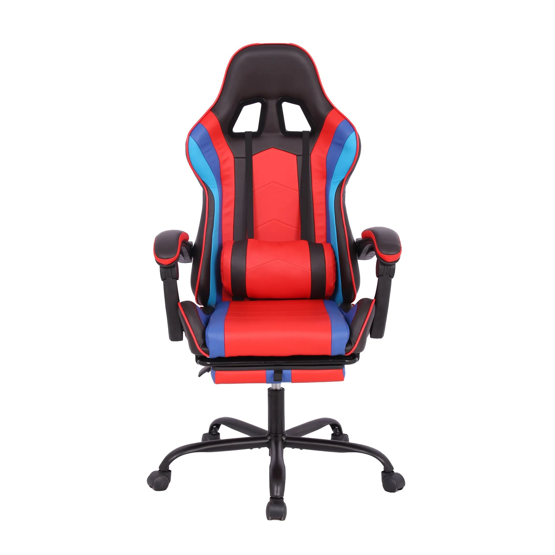 Геймърски стол RFG Max Game, екокожа, Multi-function механизъм, метална основа, до 150 kg, черно-червен