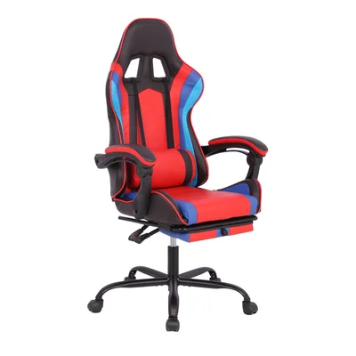 Геймърски стол RFG Max Game, екокожа, Multi-function механизъм, метална основа, до 150 kg, черно-червен