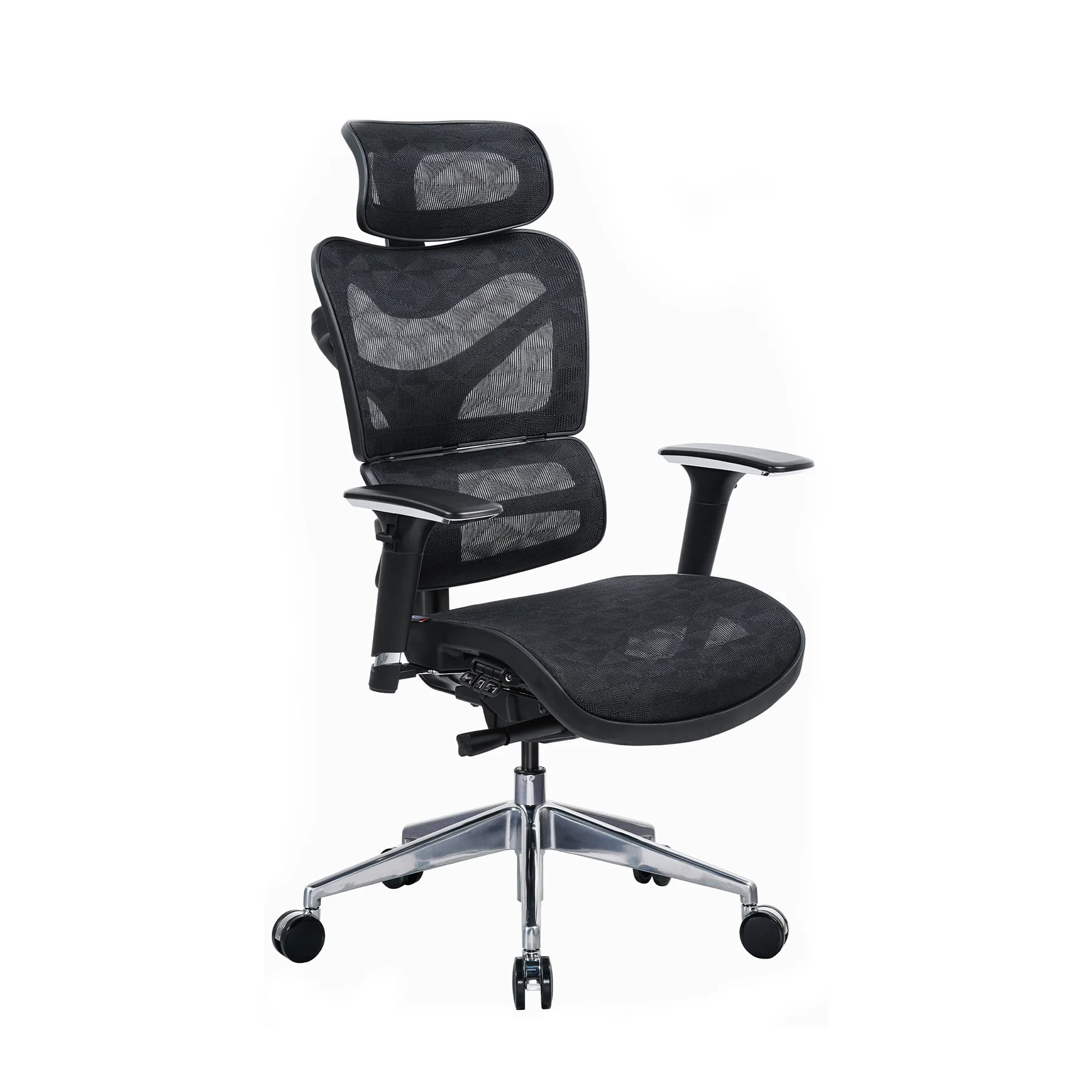 Ергономичен стол RFG TECH@MAX, Multi-function механизъм, до 250 kg, черен