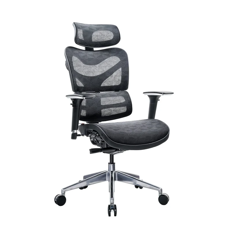 Ергономичен стол RFG TECH@MAX, Multi-function механизъм, до 250 kg, черен
