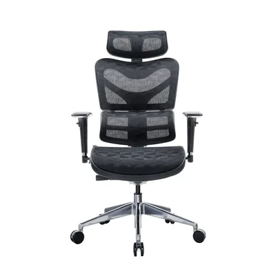 Ергономичен стол RFG TECH@MAX, Multi-function механизъм, до 250 kg, черен