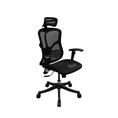 Ергономичен стол RFG TECH@SMART, Multi-function механизъм, до 250 kg, черен