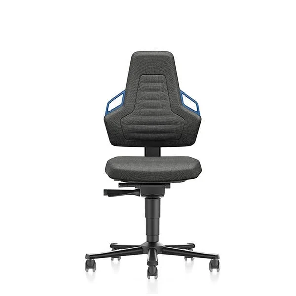 Ергономичен офис стол Bimos Nexxit 9033, Synchronous механизъм, до 120 kg, черен и син