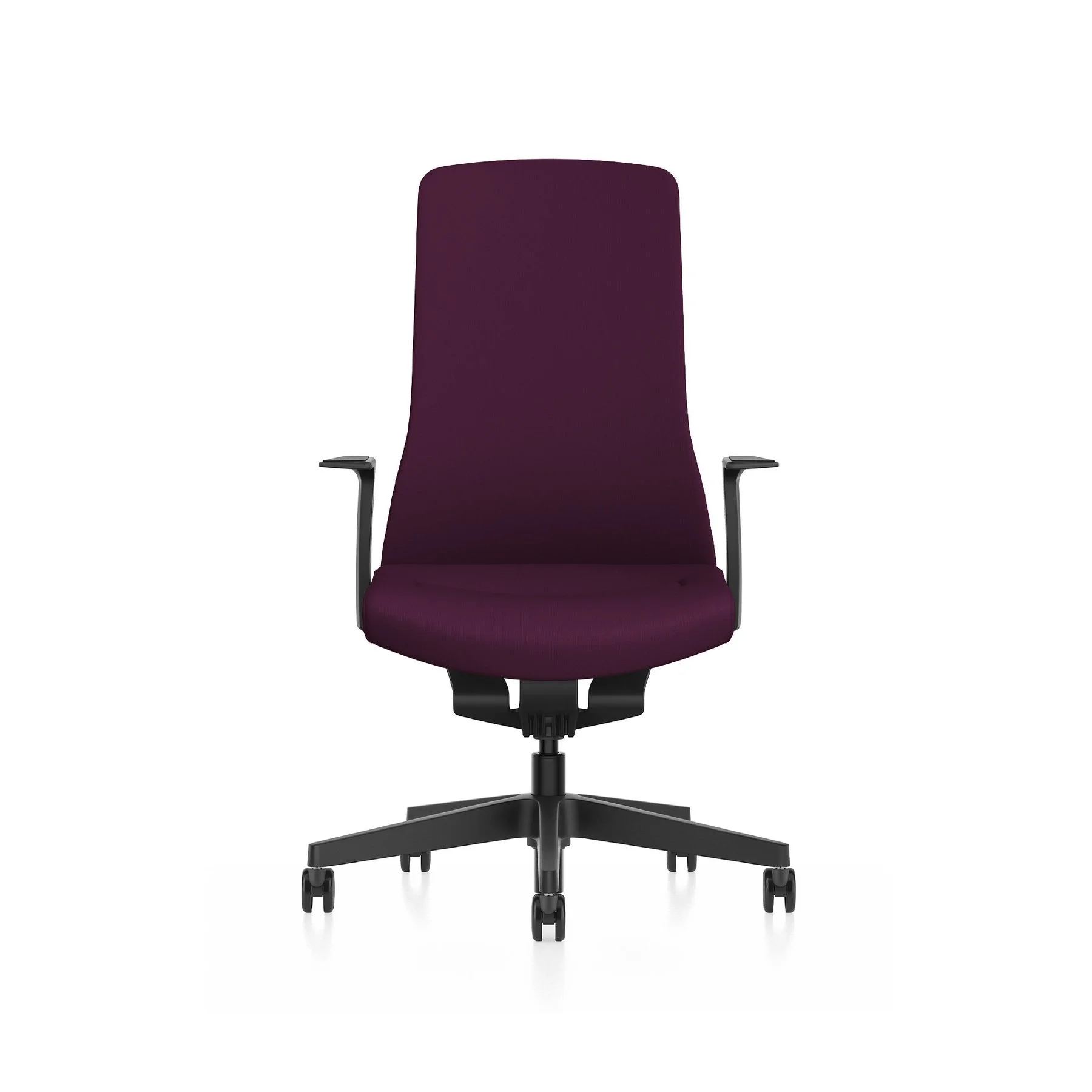 Ергономичен стол Interstuhl PU113, Smart-Spring механизъм, черно-лилав
