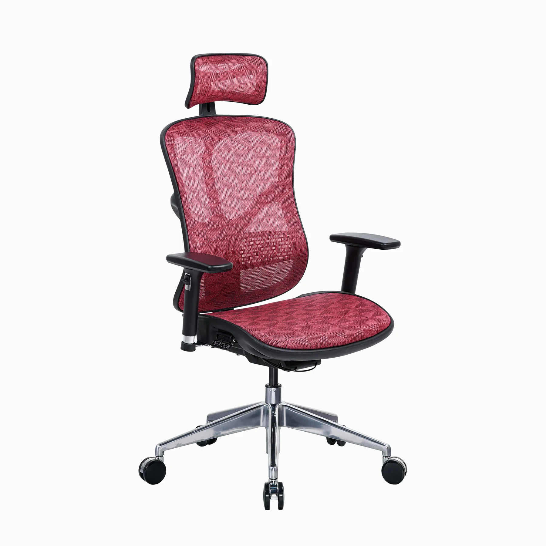 Ергономичен стол RFG TECH@STYLE, Multi-function механизъм, до 250 kg, червен