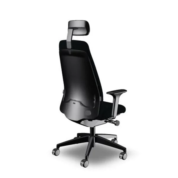 Ергономичен стол Interstuhl Every EV119, текстил, Synchronous механизъм, полиамидна основа, черен