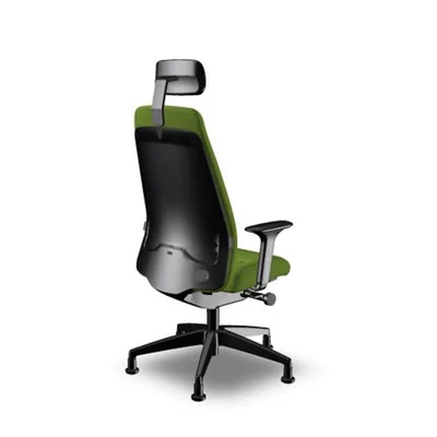 Ергономичен стол Interstuhl Every EV119, текстил, Synchronous механизъм, полиамидна основа, зелен