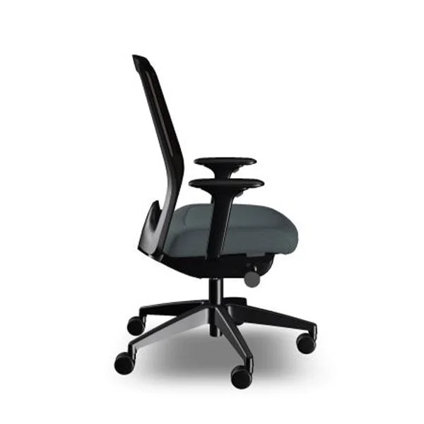 Ергономичен стол Interstuhl Every EV216, текстил, Synchronous механизъм, полиамидна основа, сив