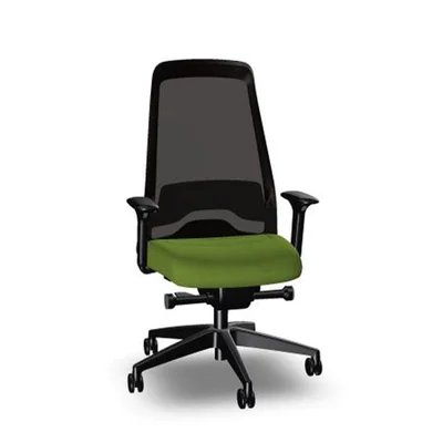 Ергономичен стол Interstuhl Every EV217, текстил, Synchronous механизъм, полиамидна основа, зелен